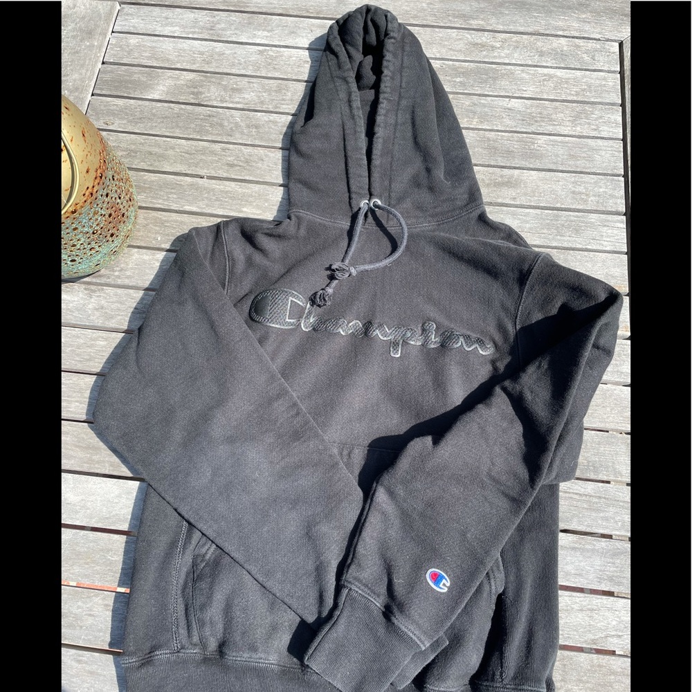 Reverse Weave Champion Hoodie, Vintage Appliqué